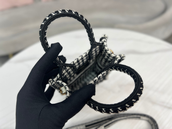 mini D*or book tote phone bag