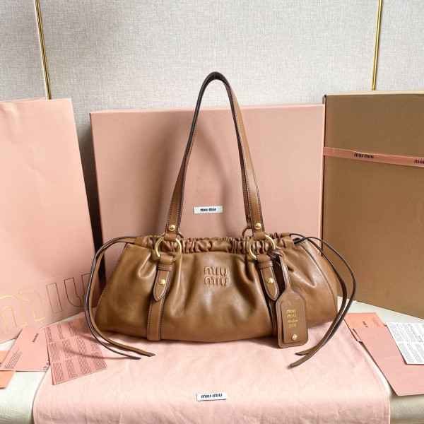 MIUMIU Joie nappa leather bag-44 X 16 X10.5cm